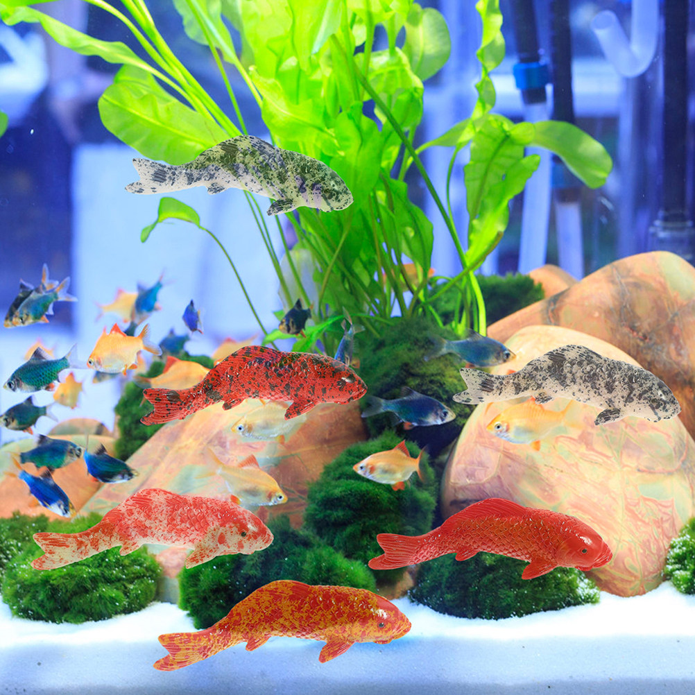 10Pcs Mini Koi Fish Decor Vibr - огляд і ціна Aquarium Fish Koi