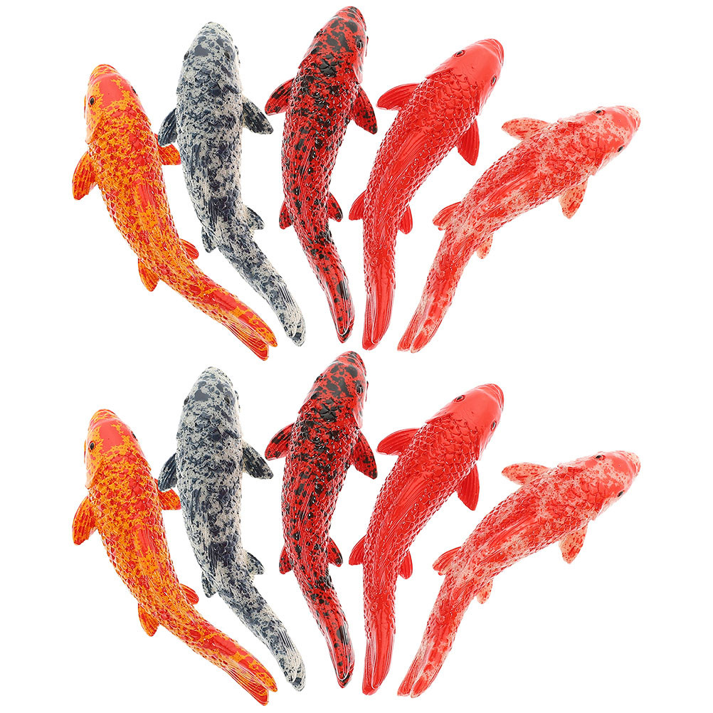 10Pcs Mini Koi Fish Decor Vibr - огляд і ціна Aquarium Fish Koi