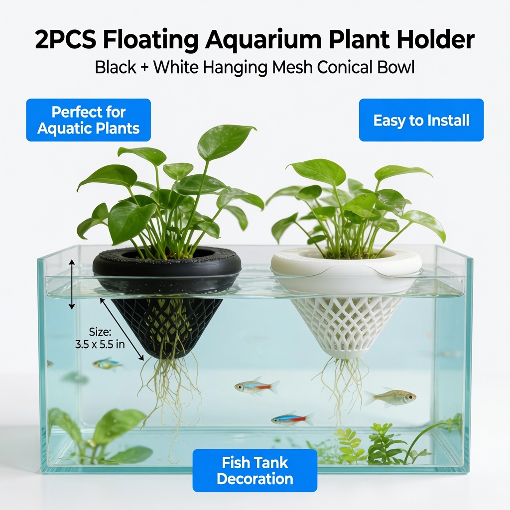2PCS Floating Aquarium Plant H - огляд і ціна Aquarium Fish Tank Price
