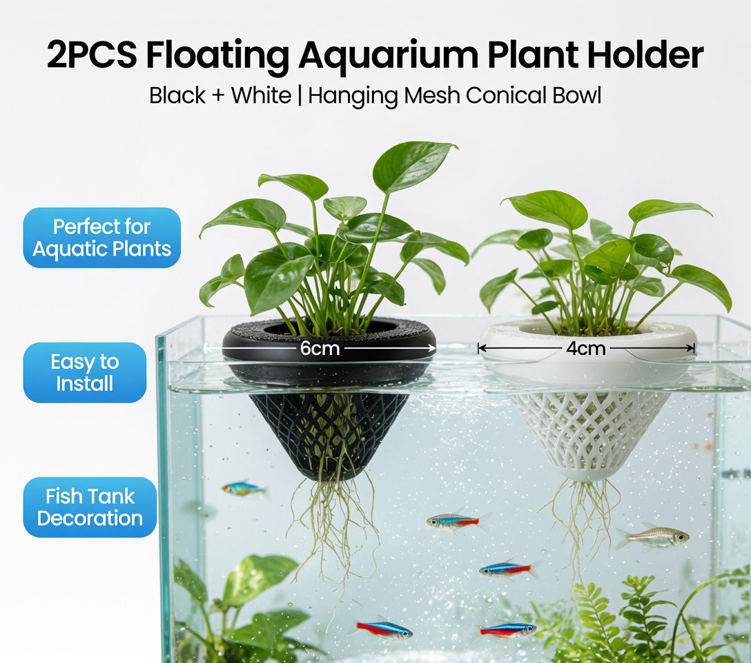 2PCS Floating Aquarium Plant H - огляд і ціна Aquarium Fish Tank Price