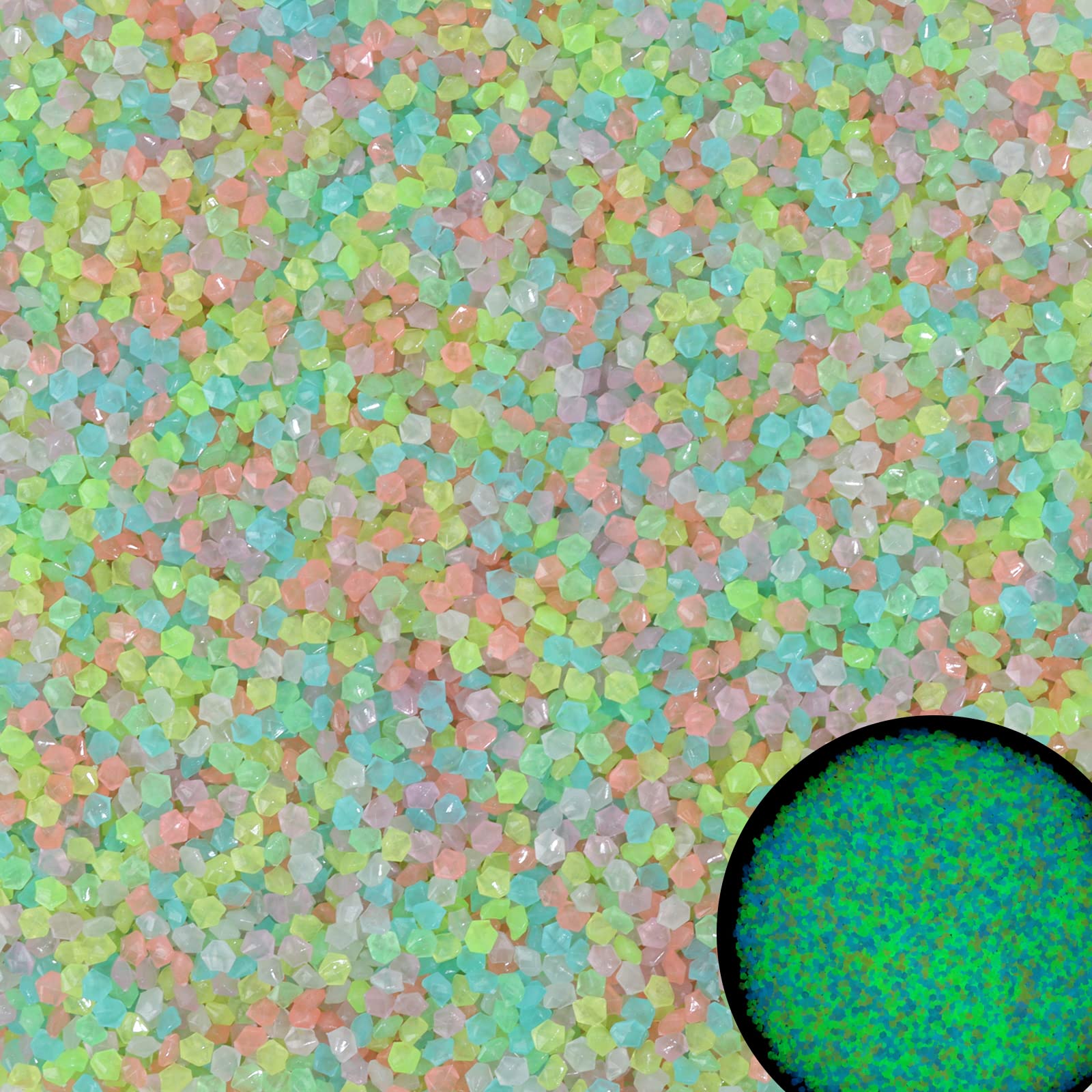 1000Pcs Luminous Sand Glow In  - огляд і ціна Aquarium Fish Glow In The Dark