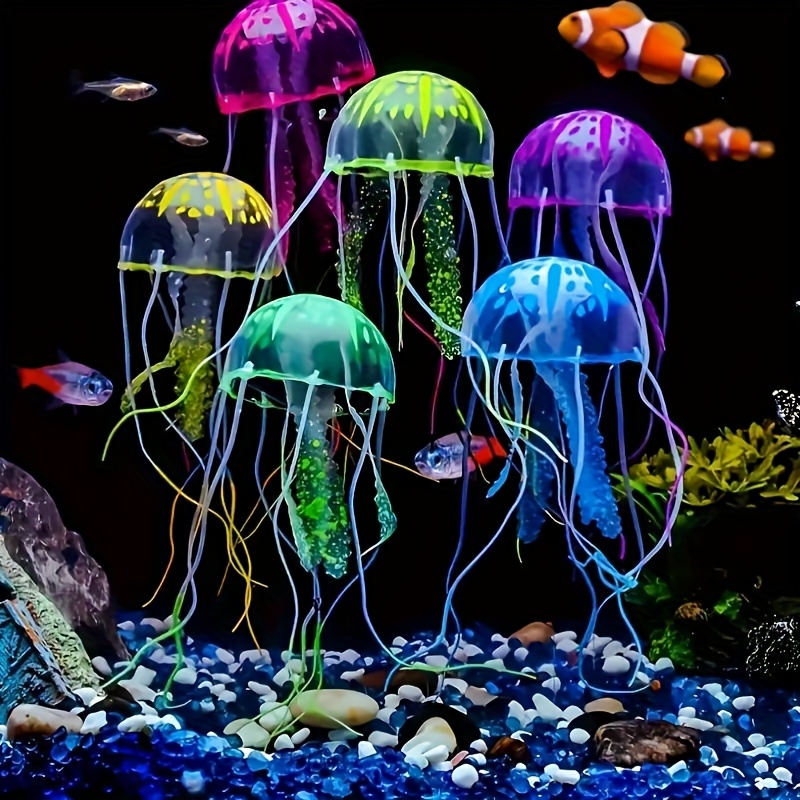 3/5Pcs Luminous Jellyfish Aqua - огляд і ціна Aquarium Fish Discus