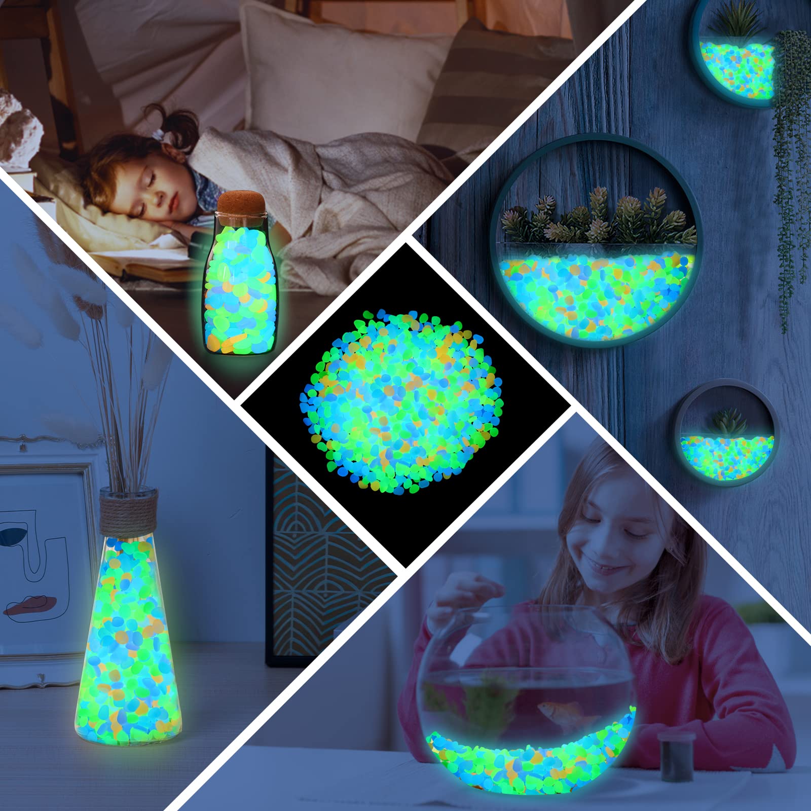 200Pcs Glow in the Dark Garden - огляд і ціна Aquarium Fish Glow In The Dark