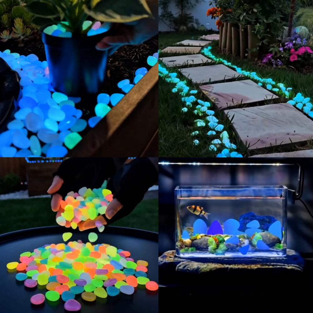 Glow-in-the-Dark Resin Pebbles - огляд і ціна Aquarium Fish Glow In The Dark