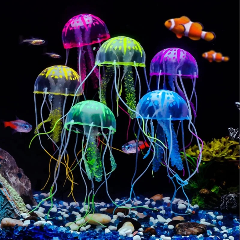 1/2Pcs Simulated Silicone Glow - огляд і ціна Aquarium Fish Discus
