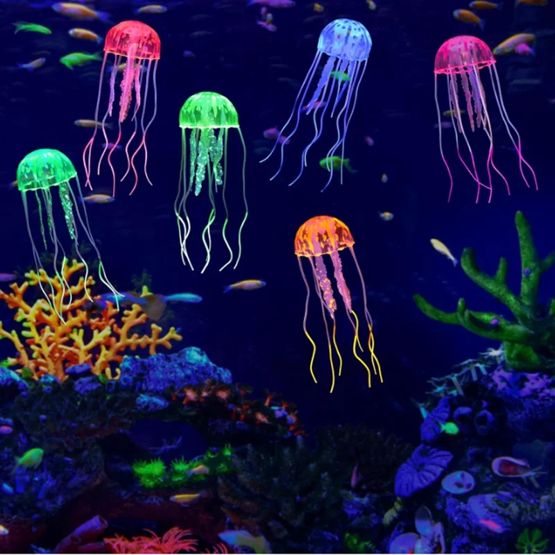 1/2Pcs Simulated Silicone Glow - огляд і ціна Aquarium Fish Discus