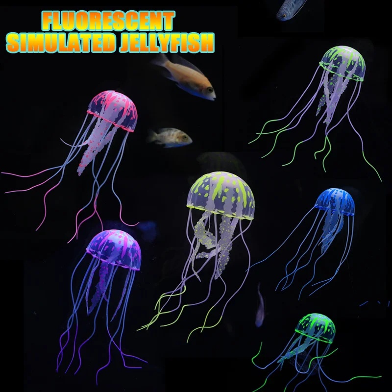 1/2Pcs Simulated Silicone Glow - огляд і ціна Aquarium Fish Discus