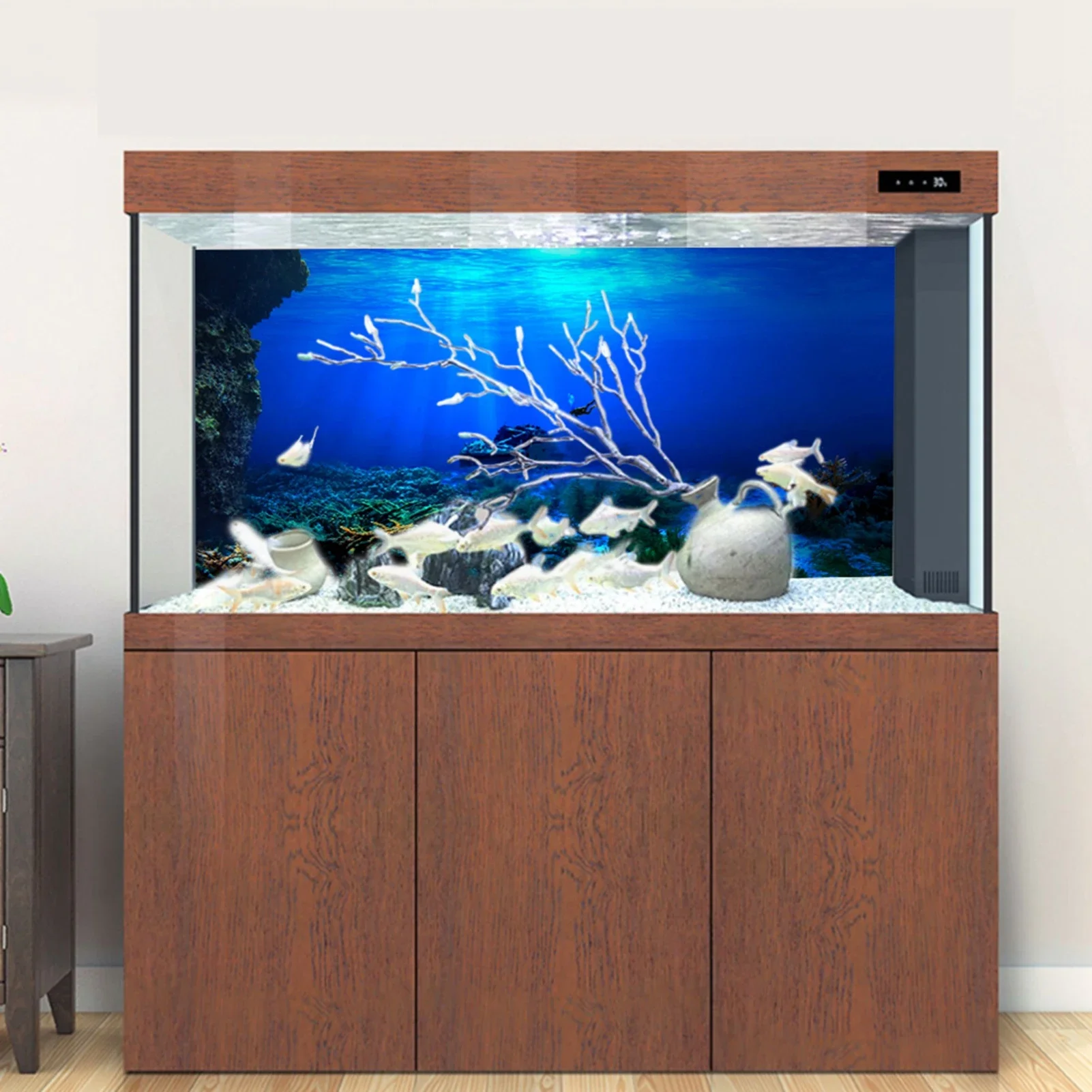Rainforest Aquarium Background - огляд і ціна Aquarium Fish World