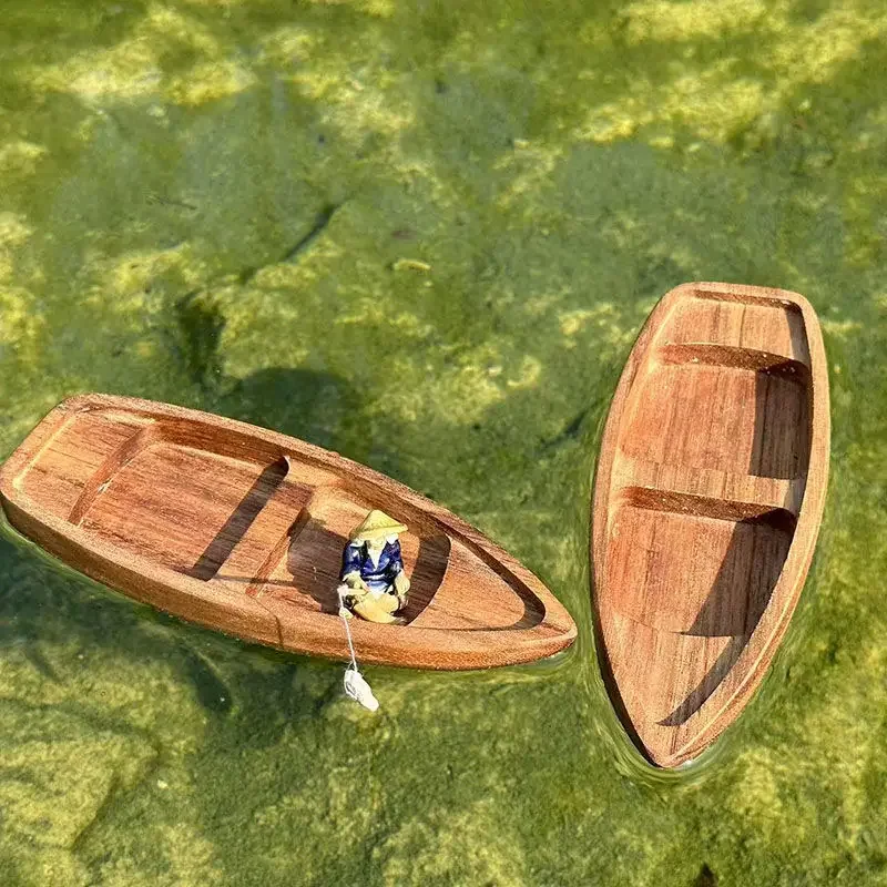 Handmade Wooden Boat Mini Floa - огляд і ціна Aquarium Fish Tank Price