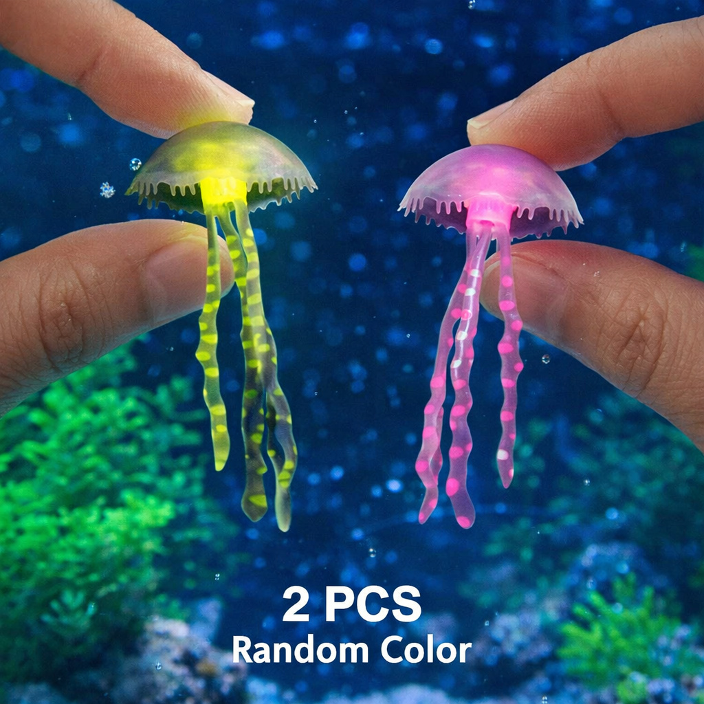 Luminous Simulation Jellyfish  - огляд і ціна Aquarium Fish Discus