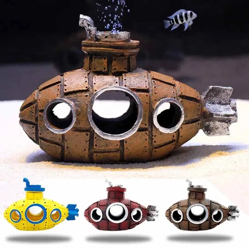 Resin Submarine Ornaments Aqua - огляд і ціна Aquarium Fish Tank Price