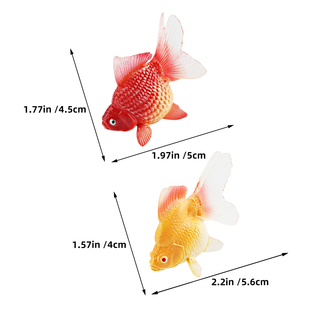 3Pcs Realistic Miniature Goldf - огляд і ціна Aquarium Fish Koi