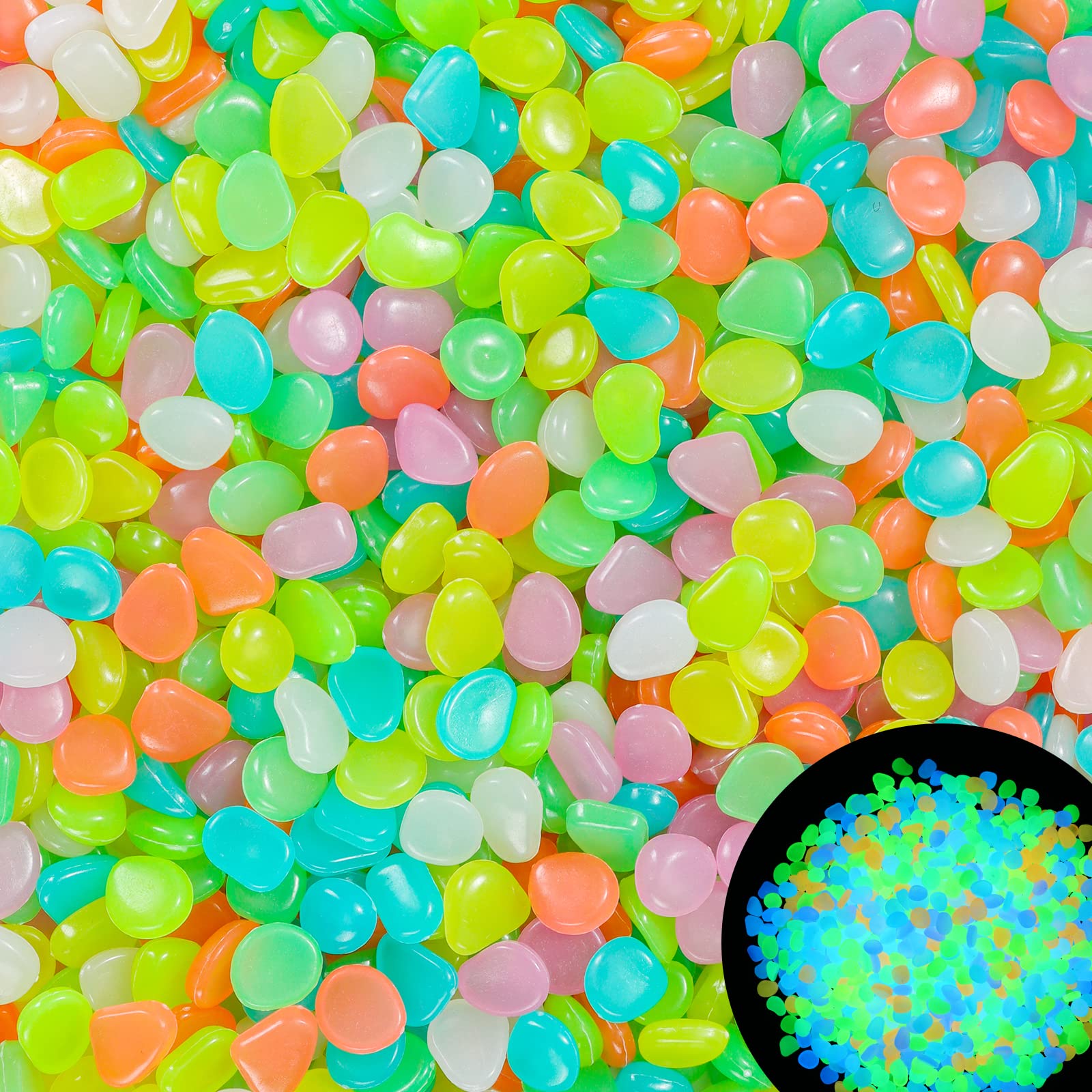 100Pcs Glow in the Dark Garden - огляд і ціна Aquarium Fish Glow In The Dark