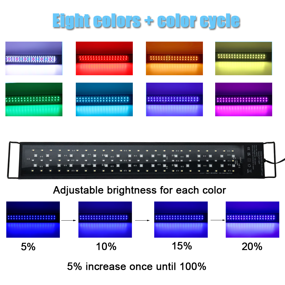 30-60cm Fish Tank 24/7 Full Sp - огляд і ціна Aquarium Fish Light Lamp