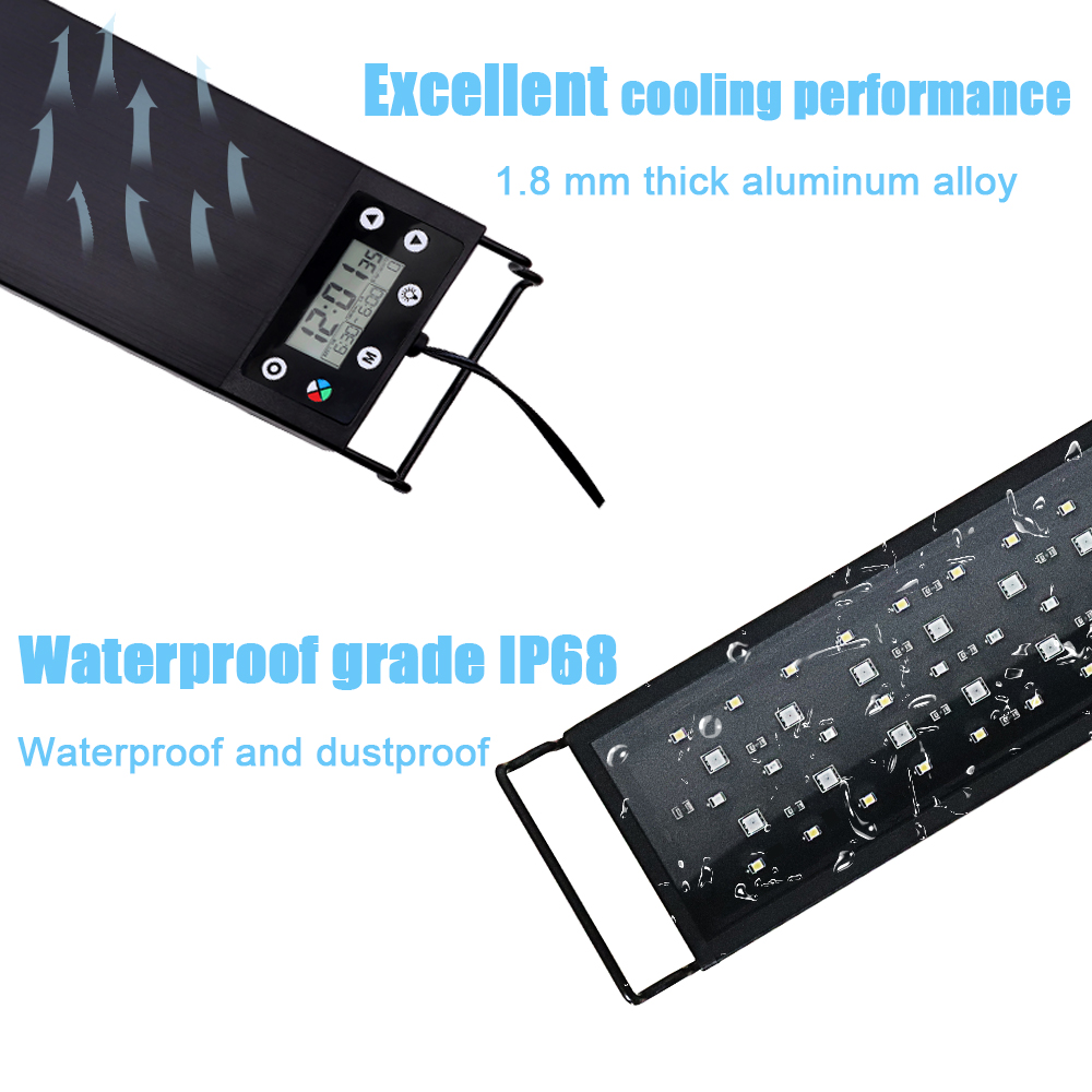 30-60cm Fish Tank 24/7 Full Sp - огляд і ціна Aquarium Fish Light Lamp