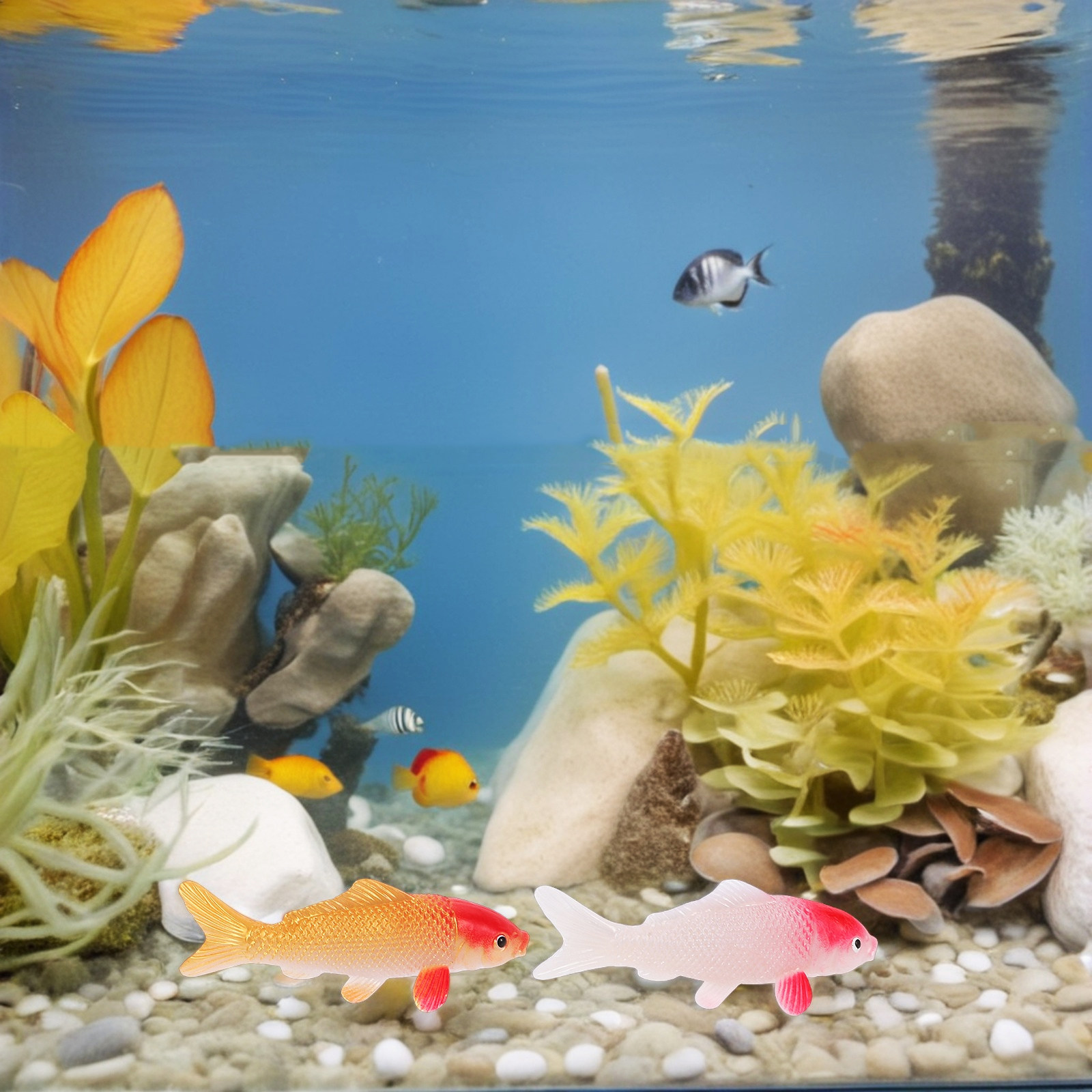 2Pcs Lifelike Koi Fish Aquariu - огляд і ціна Aquarium Fish Koi